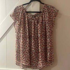 Lauren Conrad LC Tie Back Short Sleeve Top XL